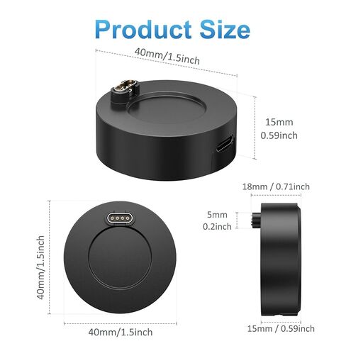 قاعدة شاحن USB C من Meliya لساعة Garmin، قاعدة شحن مطورة لساعة Garmin Fenix ​​7 7S 7X 6 6S 6X 5 5S Plus، Forerunner 245 945، Instinct، Vivoactive 4 4S 3، Venu، قاعدة شحن فقط in Saudi Arabia