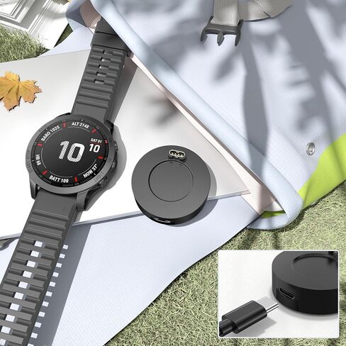 قاعدة شاحن USB C من Meliya لساعة Garmin، قاعدة شحن مطورة لساعة Garmin Fenix ​​7 7S 7X 6 6S 6X 5 5S Plus، Forerunner 245 945، Instinct، Vivoactive 4 4S 3، Venu، قاعدة شحن فقط in Saudi Arabia