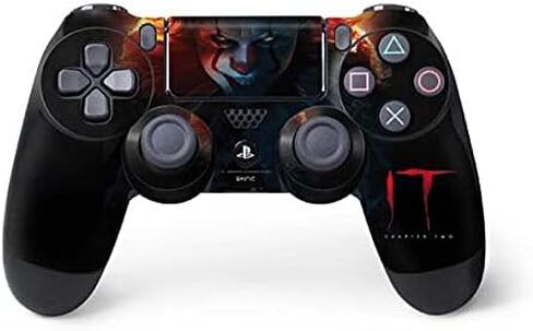 ملصق Skinit المخصص للألعاب متوافق مع وحدة تحكم PS4 - تصميم ملصق Warner Bros IT Volume 2 مرخص رسميًا in Kuwait
