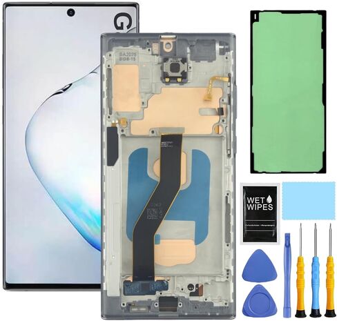 استبدال شاشة Samsung Galaxy Note 10 مع إطار لشاشة Samsung Note 10 لشاشة Samsung Note 10 LCD محول رقمي N970u1 N970a N970w N9700 شاشة تعمل باللمس مع أدوات in Kuwait