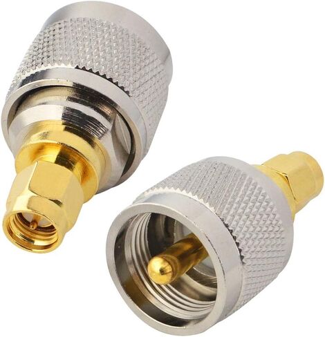 Boobrie 2-Pack UHF to SMA Coax Jack Connector PL259 PL-259 Adapter UHF Male to SMA Male Coaxial Connector Low Loss Coax Adapter for CB Radio Antenna Broadcast Radios WiFi in Saudi Arabia