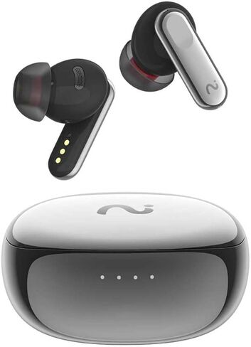 سماعات أذن VIAIM Nano+ AI الذكية - سماعات أذن لاسلكية 4 في 1 لإلغاء الضوضاء مع مسجل صوت، مترجم وناسخ في الوقت الحقيقي، IPX5، عمر بطارية 40 ساعة (فضي) (متجدد) in Kuwait