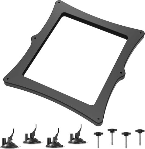 Tomorotec Silicone Car Mount for Starlink with 6 Suction Cups for Car, Travel, Outdoor, Strong Suction Securely Attaches to Windshield, Sunroof, Rooftop, Hood, Tool-Free Installation and Stable Signal in Saudi Arabia