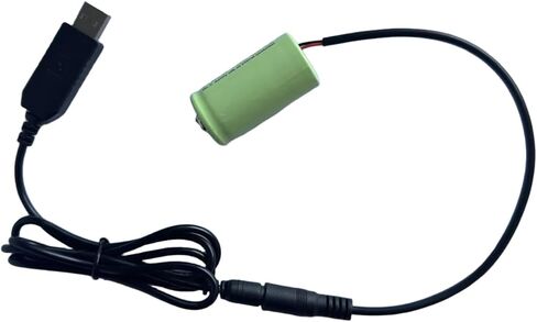 بطارية وهمية من USB إلى C، محول 5 فولت إلى 1.5 فولت مع كابل بطول 4 أقدام، للفوانيس والألعاب والمصابيح الكاشفة مصدر طاقة USB مستمر لاستبدال بطاريات LR14 C in Kuwait
