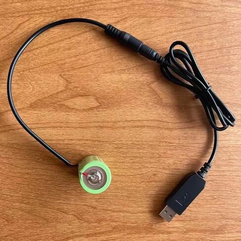 بطارية وهمية من USB إلى C، محول 5 فولت إلى 1.5 فولت مع كابل بطول 4 أقدام، للفوانيس والألعاب والمصابيح الكاشفة مصدر طاقة USB مستمر لاستبدال بطاريات LR14 C in Kuwait