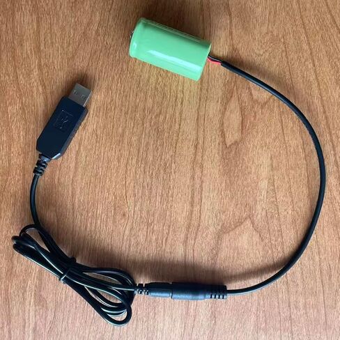 بطارية وهمية من USB إلى C، محول 5 فولت إلى 1.5 فولت مع كابل بطول 4 أقدام، للفوانيس والألعاب والمصابيح الكاشفة مصدر طاقة USB مستمر لاستبدال بطاريات LR14 C in Kuwait