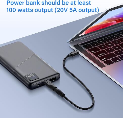 PNGKNYOCN USB C Male to DC Female Power Adapter Type-C to DC 8mm Female Converter Work with 20V/100W+ Type-C PD Source（2-Pack） in Saudi Arabia