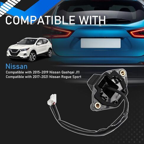 كاميرا احتياطية للرؤية الخلفية تساعد على ركن السيارة متوافقة مع 2015-2019 Nissan Qashqai J11 2017-2021 Nissan Rogue Sport يستبدل 28442-4EA0A 28442-4EA1A 28442-4EA0B 28442-4EA1B in Kuwait