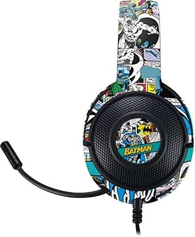 ملصق Skinit متوافق مع سماعة الألعاب Razer Kraken X - تصميم الكتاب الهزلي المرخص رسميًا من Warner Bros Batman in Saudi Arabia