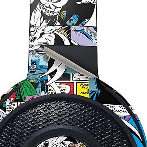 ملصق Skinit متوافق مع سماعة الألعاب Razer Kraken X - تصميم الكتاب الهزلي المرخص رسميًا من Warner Bros Batman in Saudi Arabia
