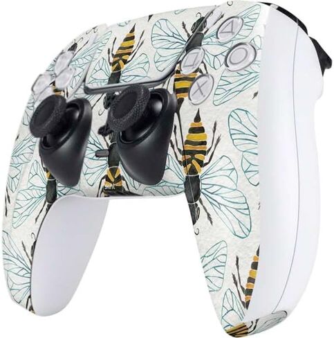 ملصق Skinit المخصص للألعاب متوافق مع وحدة تحكم PS5 - Honey Bee مرخص رسميًا من Cat Coq Design in Kuwait