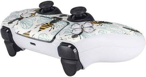 ملصق Skinit المخصص للألعاب متوافق مع وحدة تحكم PS5 - Honey Bee مرخص رسميًا من Cat Coq Design in Kuwait