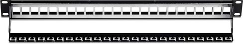 الحزمة: TRENDnet 24-Port Keystone Shielded 1U Patch Panel TC-KP24S + TRENDnet Shielded Cat6A RJ45 Silver Keystone Jack 6-Pack TC-K06C6A in Kuwait