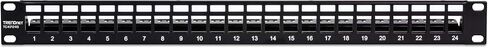 الحزمة: TRENDnet 24-Port Keystone Shielded 1U Patch Panel TC-KP24S + TRENDnet Shielded Cat6A RJ45 Silver Keystone Jack 6-Pack TC-K06C6A in Kuwait