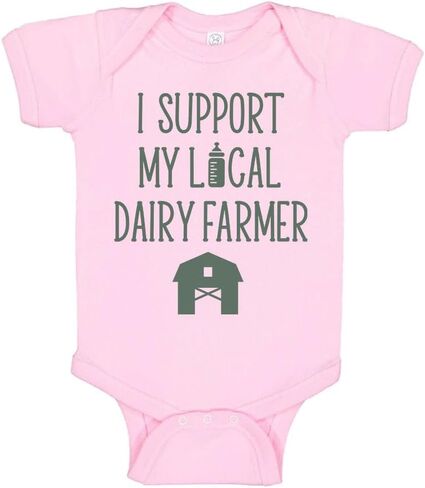 تاتي كيدز بدلة أطفال الرضع I Support My Local Dairy Farmer in Kuwait
