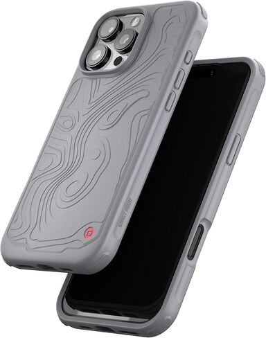 حافظة G-Form لهاتف iPhone 16 Pro، حماية من السقوط بدرجة عسكرية 13FT، حافظة هاتف شديدة التحمل، متوافقة مع ملحقات MagSafe، غطاء هاتف متين مقاوم للصدمات لهاتف iPhone 16 Pro (6.3") - رمادي تريك in Kuwait