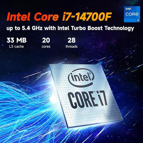 كمبيوتر مكتبي HP OMEN 16L TG03 RTX 5060 للألعاب، Intel Core i7-14700F، ذاكرة الوصول العشوائي DDR5 سعة 64 جيجابايت، SSD 2 تيرابايت، DP، RJ-45، Wi-Fi 6، حزمة مع لوحة مفاتيح HVER Stealth للألعاب، أسود، Windows 11 Home in Kuwait