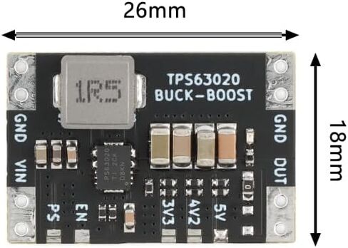 5Pcs XL63020 4.2V Lithium Battery USB Auto Buck-Boost Power Module Low Ripple for Microcontroller TPS63020 in Saudi Arabia