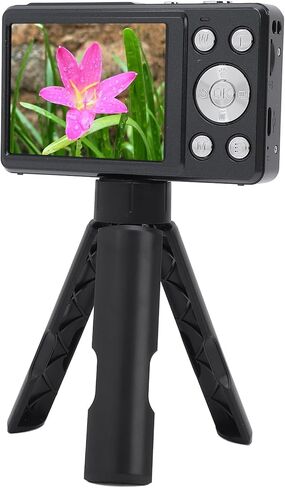 كاميرا Acouto Point and Shoot الرقمية 4K 64 ميجابكسل، كاميرا صغيرة مدمجة مع تقريب رقمي 18X حلقة التركيز التلقائي وتسجيل التصوير الفوتوغرافي بالحركة البطيئة، محمولة للمبتدئين (Acoutog519fx6qa7-11) in Kuwait
