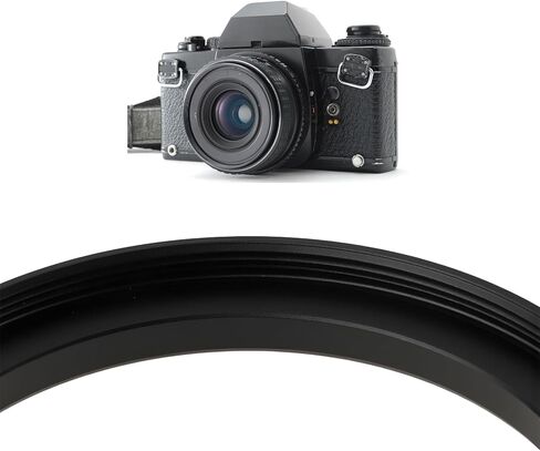 2Pcs 49mm to 55mm Aluminum Alloy Step Up Ring Lens Adapter 49mm Male to 55mm Female Thread Filter Mount in Saudi Arabia