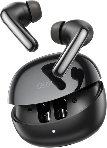 QCY MeloBuds N60 Active Noise Cancelling Wireless Earbuds, 56dB ANC Ear Buds with 6-Mic Wireless LDAC Hi-Res, Dual Drivers, Fast Charging 45H Playtime, Adaptive EQ, IPX5 Waterproof, Bluetooth 6.0 in Saudi Arabia