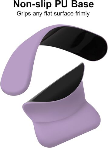 MOSISO Wrist Rest Support for Keyboard&Mouse Pad Set, Curved Ergonomic Mousepad&Coaster Non-Slip Base Home/Office Pain Relief&Easy Typing Pad with Soft Cloth&Gourd Shaped Memory Foam, Purple in Saudi Arabia