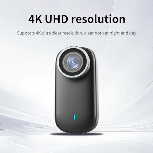 4K Thumb Action Camera, Rotating Magnetic Ball Head Wearable Video Recording Camera with Wide Angle Lens WiFi Connection, for Cycling Travel Daily Recording in Kuwait