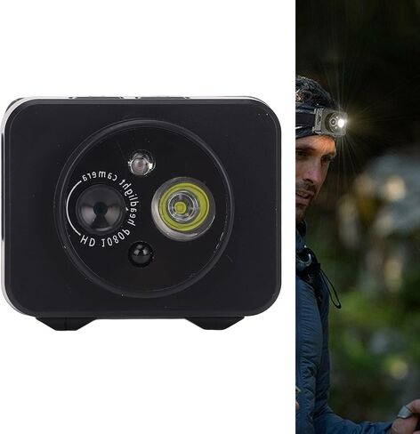 1080P Head Camera with Image Stabilization | 2MP Sensor, 5 10M Fill Light, 5 Hour Battery, FPV Recording for Sports Adventures, Supports 128GB Memory Card in Kuwait