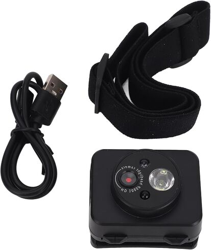 1080P Head Camera with Image Stabilization | 2MP Sensor, 5 10M Fill Light, 5 Hour Battery, FPV Recording for Sports Adventures, Supports 128GB Memory Card in Kuwait