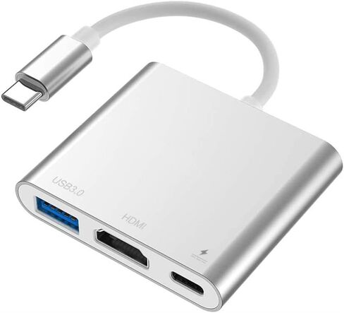محول USB C إلى 4K HDMI محول PD منفذ HDTV متوافق مع Samsung Galaxy S24/S23/S22 Plus، محول جهاز عرض تلفزيوني بمنفذ شاحن من النوع C in Kuwait