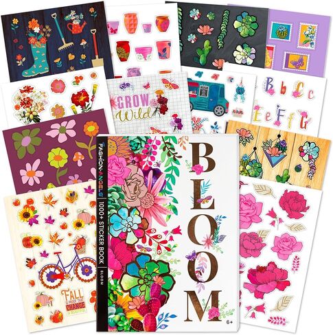 كتاب ملصقات Fashion Angels 1,000+ Bloom، يتضمن ملصقات زهور حرفية ممتعة وملونة، مثالي لتزيين دفاتر الملاحظات للأطفال والكبار، وسجلات القصاصات والمزيد in Saudi Arabia