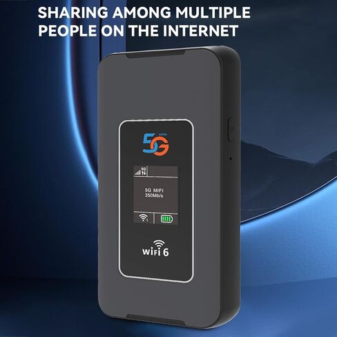 GOWENIC 5G Mobile Hotspot, 2.77Gbps, Connect up to 32 Devices Simultaneously, for Mobile Phones, Laptops, Tablets, and Gaming Consoles in Saudi Arabia