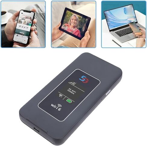 GOWENIC 5G Mobile Hotspot, 2.77Gbps, Connect up to 32 Devices Simultaneously, for Mobile Phones, Laptops, Tablets, and Gaming Consoles in Saudi Arabia