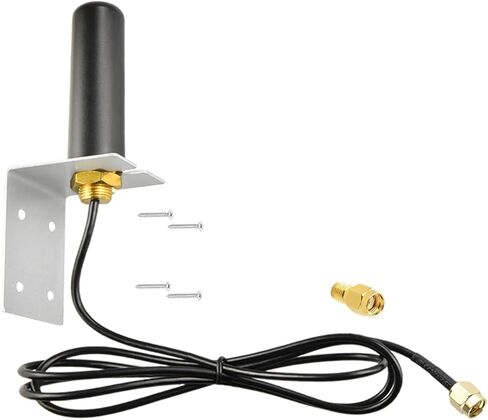 Boobrie Dual Band WiFi Antenna 2.4Ghz 5Ghz/5.8Ghz Indoor Outdoor Omnidirectional WiFi Antenna 5 dBi Gain SMA Male & RP-SMA Male Connector for WiFi Router Hotspot PCI Card IoT Gateways Security Camera in Saudi Arabia