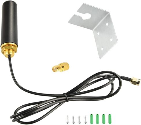 Boobrie Dual Band WiFi Antenna 2.4Ghz 5Ghz/5.8Ghz Indoor Outdoor Omnidirectional WiFi Antenna 5 dBi Gain SMA Male & RP-SMA Male Connector for WiFi Router Hotspot PCI Card IoT Gateways Security Camera in Saudi Arabia