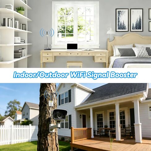 Boobrie Dual Band WiFi Antenna 2.4Ghz 5Ghz/5.8Ghz Indoor Outdoor Omnidirectional WiFi Antenna 5 dBi Gain SMA Male & RP-SMA Male Connector for WiFi Router Hotspot PCI Card IoT Gateways Security Camera in Saudi Arabia