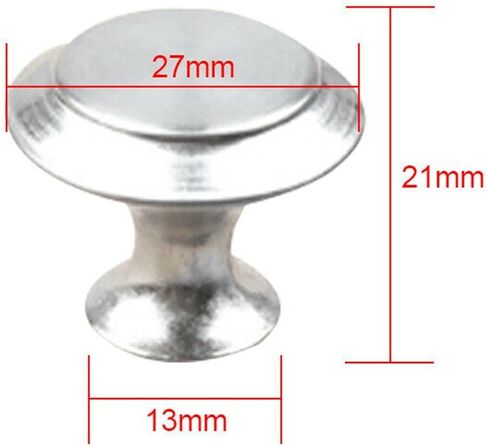 Cabinet Drawer Handle 12 Pack Mini Knob Cabinet Handles Stainless Steel Drawer Hand Pulls Replacement Furniture Door Hardware Black Silver DIY Knobs(Black) in Saudi Arabia
