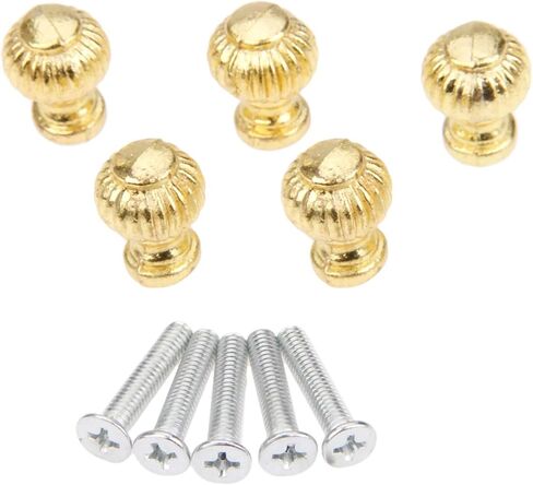 Cabinet Drawer Handle 5Pcs 14x19mm Gold Door Knobs Furniture Handles Jewelry Box Drawer Cabinet Cupboard Window Handle Pull Knobs Furniture Hardware in Saudi Arabia