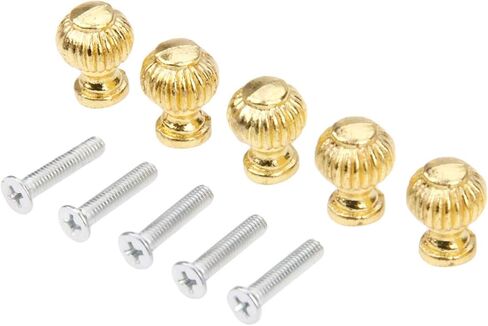 Cabinet Drawer Handle 5Pcs 14x19mm Gold Door Knobs Furniture Handles Jewelry Box Drawer Cabinet Cupboard Window Handle Pull Knobs Furniture Hardware in Saudi Arabia