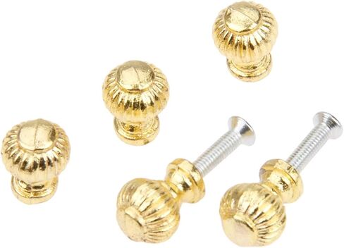 Cabinet Drawer Handle 5Pcs 14x19mm Gold Door Knobs Furniture Handles Jewelry Box Drawer Cabinet Cupboard Window Handle Pull Knobs Furniture Hardware in Saudi Arabia