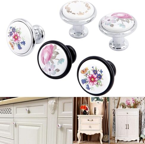 Cabinet Drawer Handle 1Pc 32mm Ceramic Drawer Knob Furniture Handle Modern Cabinet Knobs and Handles Door Cupboard Drawer Pull Handle for Kids Bedroom(A) in Saudi Arabia