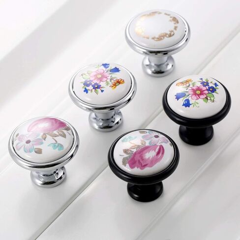 Cabinet Drawer Handle 1Pc 32mm Ceramic Drawer Knob Furniture Handle Modern Cabinet Knobs and Handles Door Cupboard Drawer Pull Handle for Kids Bedroom(A) in Saudi Arabia