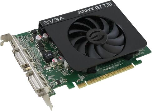 بطاقة رسوميات EVGA 01G-P3-2731-KR GeForce GT 730 - 700 ميجاهرتز كور - 1 جيجابايت DDR3 SDRAM - PCI Express 2.0 x16 - 1600 ميجاهرتز ساعة ذاكرة - 4096 x 2160 - DirectX 12، OpenGL 4.4، OpenCL - DVI - 2 × مخرجات DVI in Saudi Arabia
