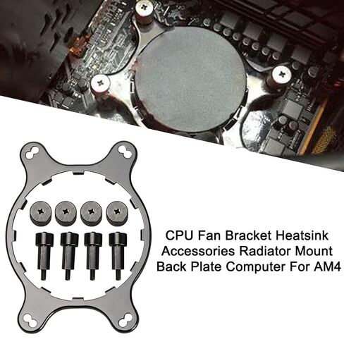 AM4 AMD Mounting Bracket Cooling Cooler Water Series Kit, Replacement CPU Fan Bracket for Hydro H55 H75 H80iv2 H90 H110iv2 H105 H110 H115i(Color:Silver) in Kuwait