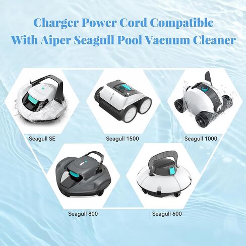 AC Adapter Charger for AIPER Seagull SE 600 HJ1103J HJ1102 600 1000 1500 AIPURY1500 P1111 Robotic Pool Cleaner Power Cord in Saudi Arabia