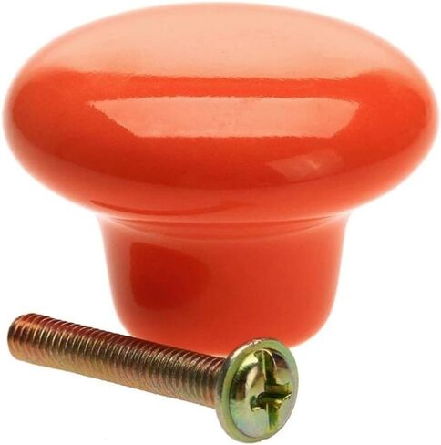 Cabinet Drawer Handle 1Pc Colorful Ceramic Door Handle Round Cabinet Knob Cupboard Drawer Wardrobe Pull Knob Furniture Kitchen Accessories Candy Color(B) in Kuwait