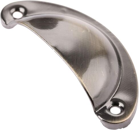 Cabinet Drawer Handle 81 * 35mm Antique Bronze Shell Pull Handles Drawer Cabinet Knob and Handle Door Kitchen Cupboard Furniture Handle in Saudi Arabia