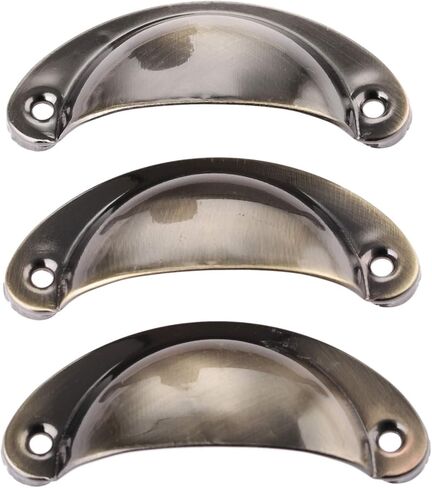 Cabinet Drawer Handle 81 * 35mm Antique Bronze Shell Pull Handles Drawer Cabinet Knob and Handle Door Kitchen Cupboard Furniture Handle in Saudi Arabia
