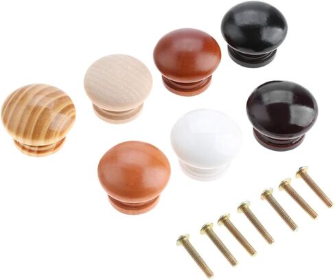 Cabinet Drawer Handle 5Pcs Wood Cabinet Drawer Wardrobe Knobs Wooden Furniture Handles Cabinet Knobs and Handles Kitchen Door Pulls Furniture Hardware(F) in Saudi Arabia
