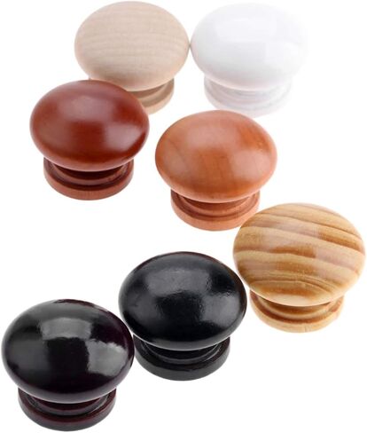 Cabinet Drawer Handle 5Pcs Wood Cabinet Drawer Wardrobe Knobs Wooden Furniture Handles Cabinet Knobs and Handles Kitchen Door Pulls Furniture Hardware(F) in Saudi Arabia